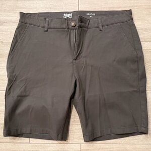 Men's Mugsy Jean BROOKS Charcoal K6SNBC Chino Shorts Waist Size 36 Inseam 9" New